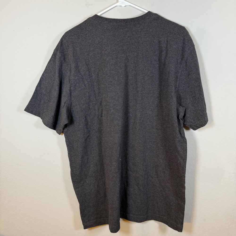 Carhartt Mens Medium Loose Fit Dark‎ Gray Pocket T Shirt Workwear - Picture 4 of 6